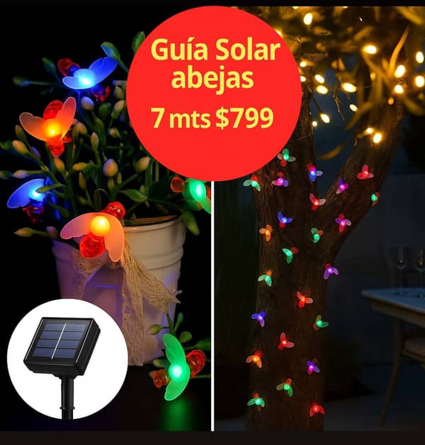 Guía de luces Abejitas 7 ms Solares